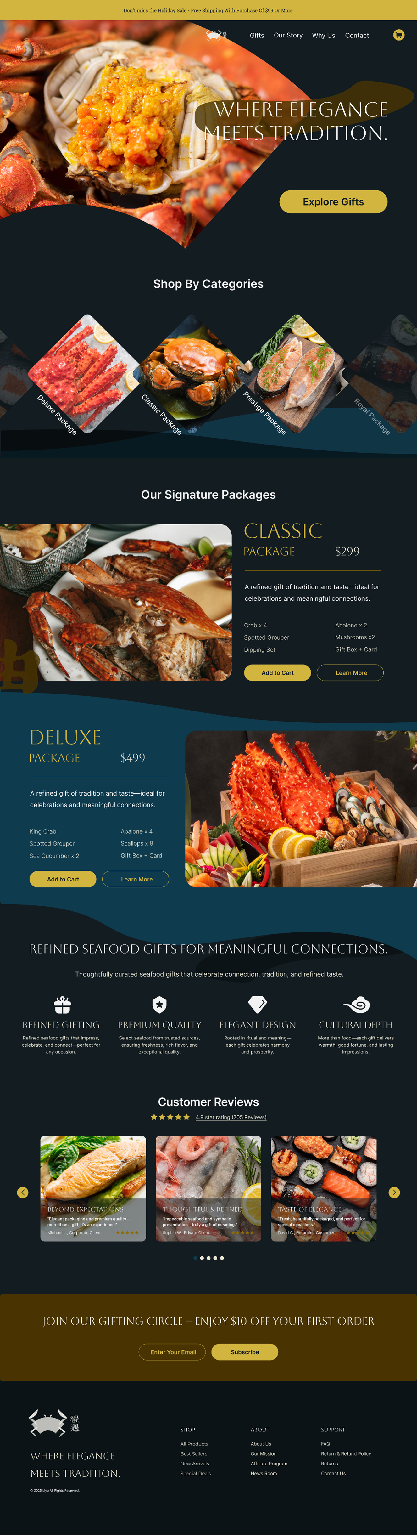 Complete Li Yu e-commerce website
