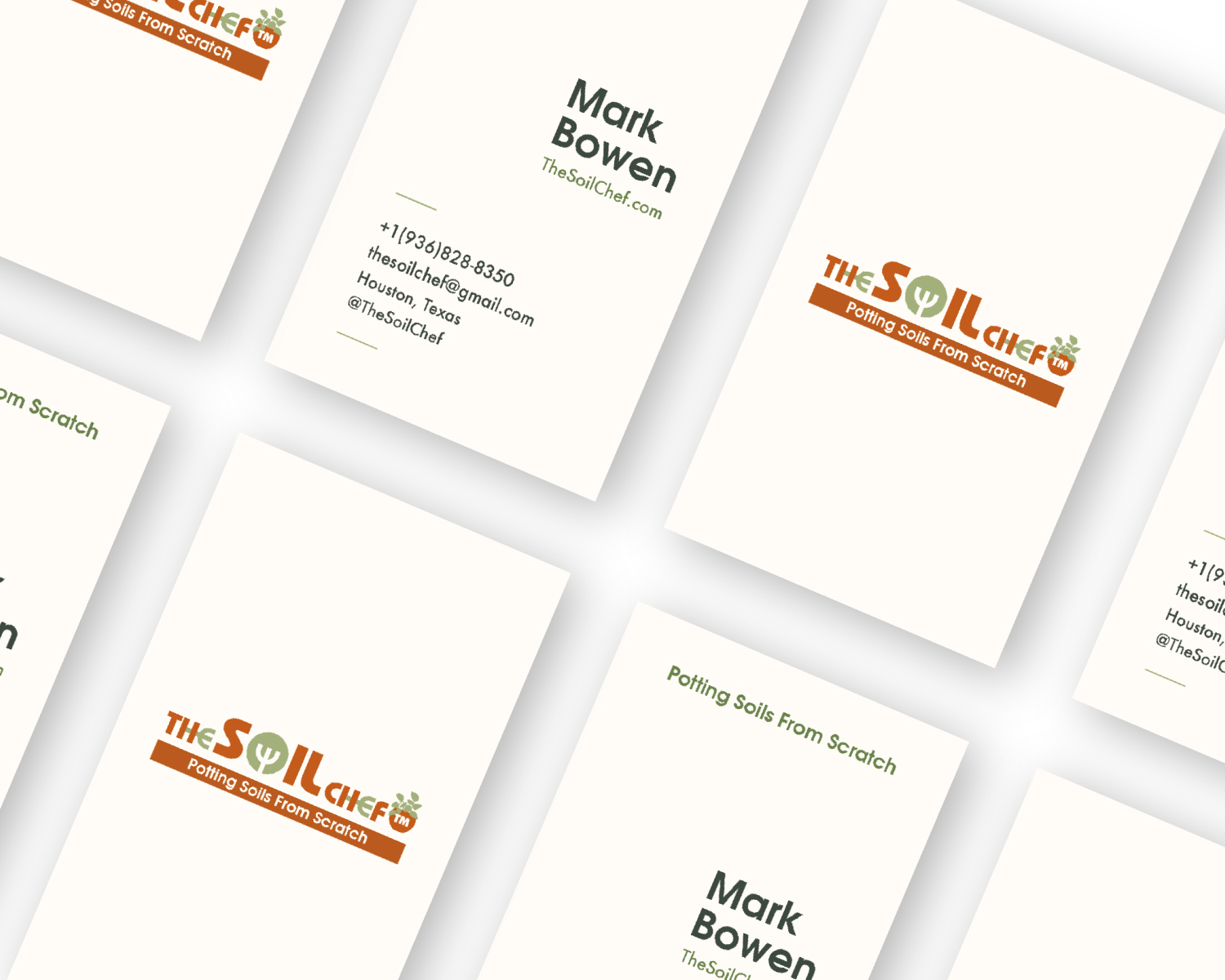 The Soil Chef business card system