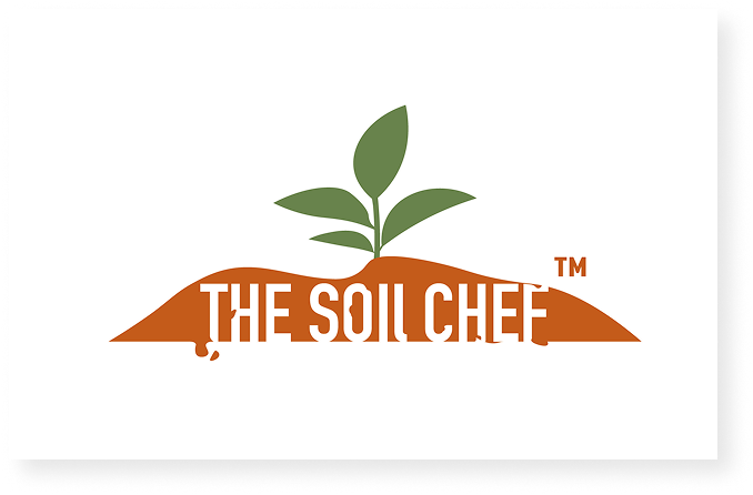 Soil Chef sprouting wordmark concept