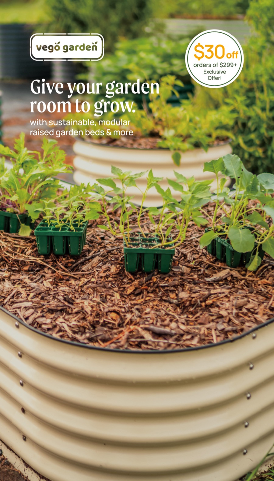 Vego Garden vertical promotional mailer